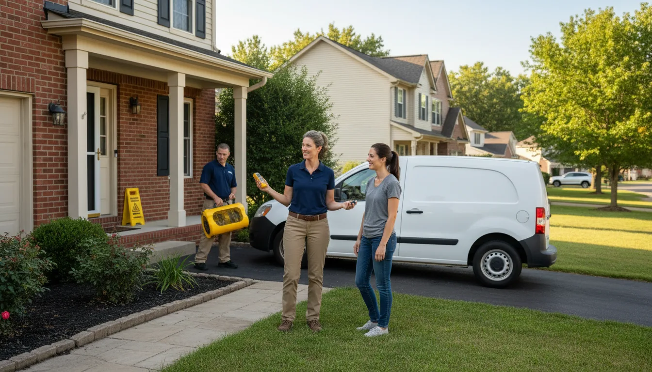 Residential water damage restoration in Polk, NE